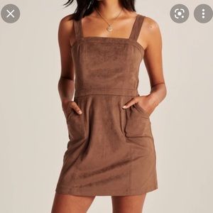 Abercrombie Faux Suede Pinafore Dress